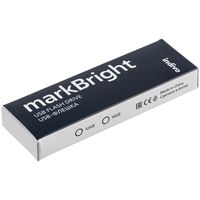 Флешка markBright с зеленой подсветкой