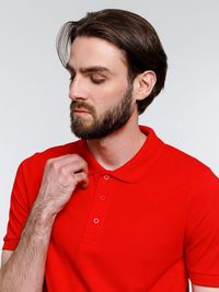 Рубашка поло мужская Adam, красная, р...