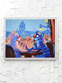 ​Алмазная мозаика «Коты на свидании» ...