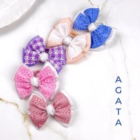 Банты из ажурной ленты AGATA