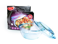 Термостойкие стеклянные кастрюли