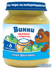 Пюре фруктовое с добавлением молочных...
