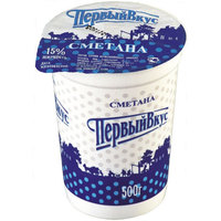 Сметана «Первый вкус» в пластиковых с...