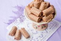 Фасованные бисквитные минирулеты