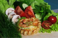 Перепечки с креветками