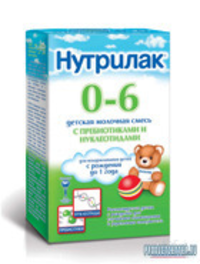 Нутрилак 0-6 с пребиотиками и нуклеот...