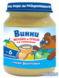Пюре фруктовое с добавлением молочных...