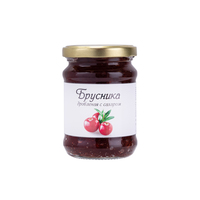 Ягода протёртая с сахаром Брусника 300