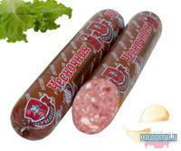 Полукопченая колбаса Чесночная