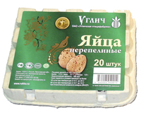 Перепелиные яйца в упаковке
