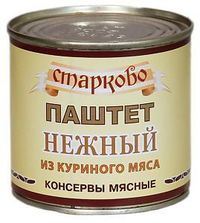 Паштет нежный «Старково» из куриного ...