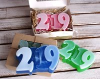 Мыло ручной работы Цифра 2019 микс 00...