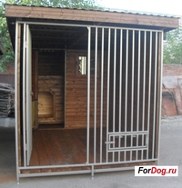 Вольер 2*3,5м с кабиной 2*1,5м и с ут...