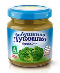 Детское однокомпонентные пюре