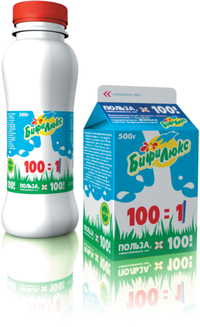 Кисломолочные биопродукты в упаковке
