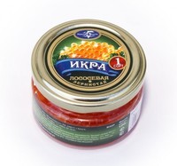 Икра лососевая в стекле