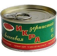 Икра рыбная в жестяной банке