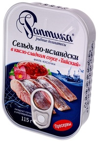 Пресервы из сельди в алюминиевой банке