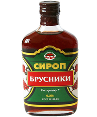 Натуральный сироп в стеклянной бутылке