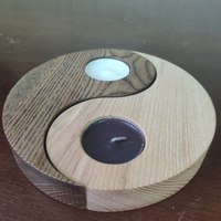 «Инь Ян» из массива сосны