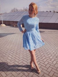Пышное платье из кружева