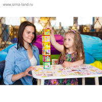 Алфавитные кубики, 6 штук, 6 х 6 см