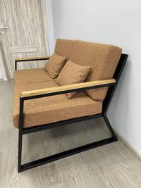 Диван лофт из металла. Артикул dvl-6