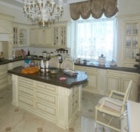 Кухонный  гарнитур из натурального де...