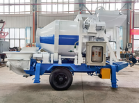 Электрический бетоносмеситель с насос...