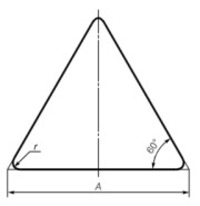 Корпус треугольного дорожного знака 1...