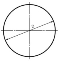 Корпус круглого дорожного знака D-700мм