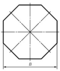 Корпус восьмигранного дорожного знака...