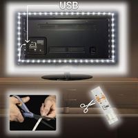 Светодиодная лента USB белая длиной 1...
