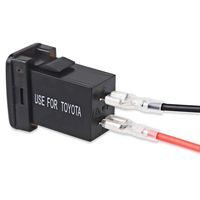 Розетка питания на 2 USB гнезда12-24В...