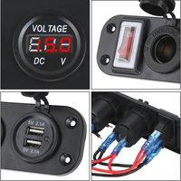 Розетка питания на 2 USB гнезда + при...