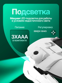 Лупа налобная увеличительная с подсве...