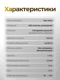 Металлоискатель грунтовый для поиска ...