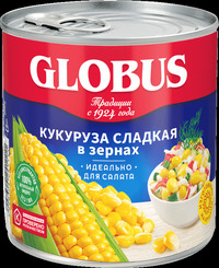 "Globus" Кукуруза сладкая в зернах 42...
