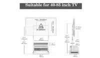 FITUEYES TV Stand with Storage and Wh...