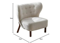 Neo Front Wool Sofa Chair Single Seat...