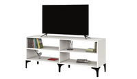 Mahmayi Modern TV Stand, 4 Open Shelv...