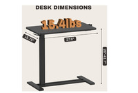 FLEXISPOT Mobile Standing Desk With W...