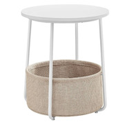 Vasagle Side Table, Round End Table W...