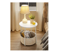 Vasagle Side Table, Round End Table W...