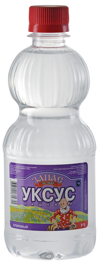 Уксус столовый пищевой 9% 0,47л Запас...