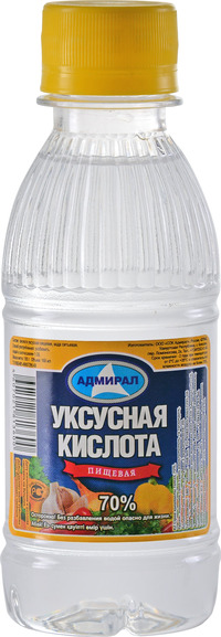 Уксусная кислота 70% 0,18л пластик