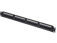 Патч-панель 19" 1U, порты: 24 x RJ-45...