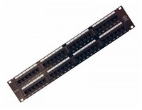 Патч-панель 19" 2U, порты: 48 x RJ-45...