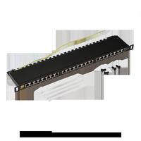 Патч-панель в шкаф 19" 0.5U, порты: 2...