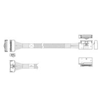 Кабель Luxshare, MCIOx8 (SFF-TA-1016)...